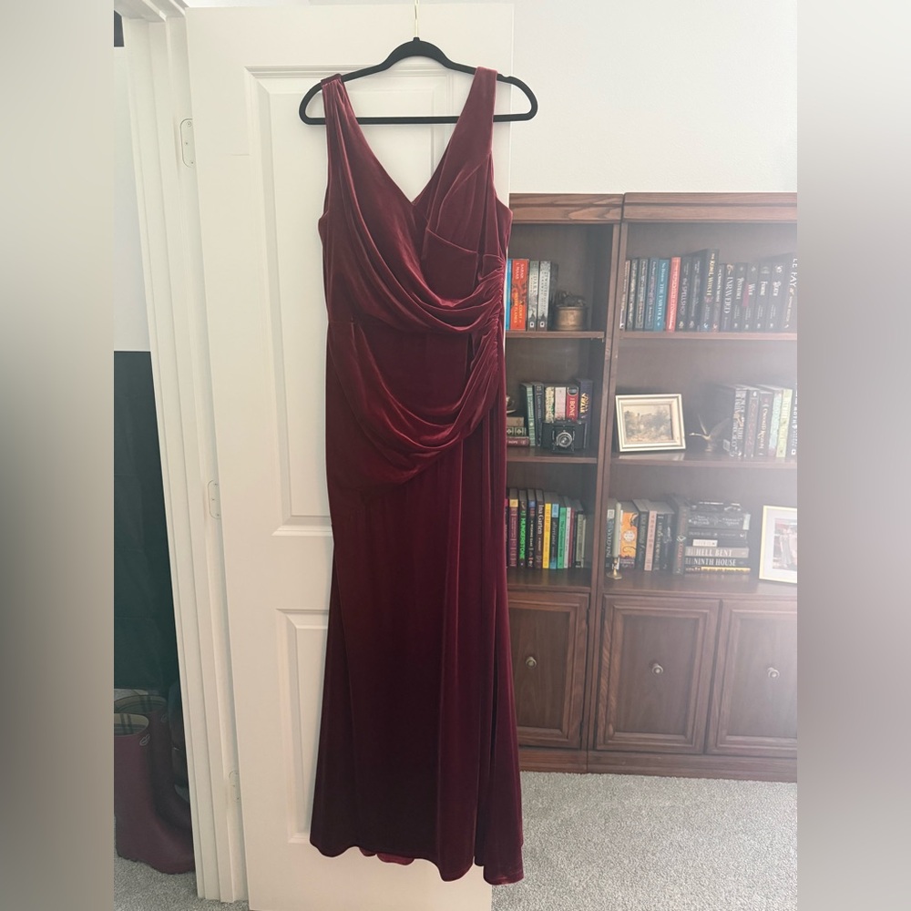 “Romantic Rose” Velvet Dawson Gown by Revelry